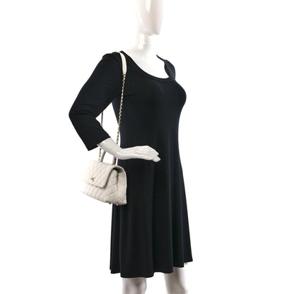 Chanel Caviar Quilted Mini Coco Chain Handle Flap White 2 of 12