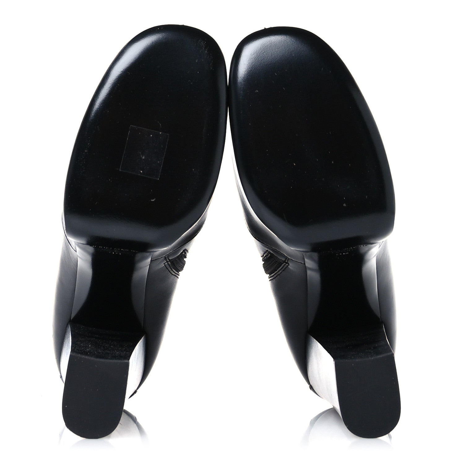 Saint Laurent Calfskin Mina Boots 38 Black 6 of 8