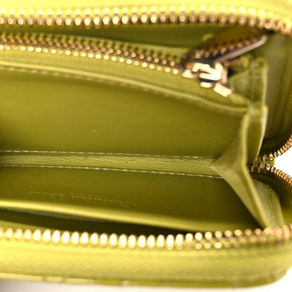 Christian Dior Patent Cannage Small Lady Dior Voyageur Coin Purse Lime 5 of 7