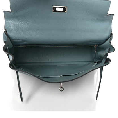 Hermes Togo Kelly Retourne 32 Ciel 4 of 9
