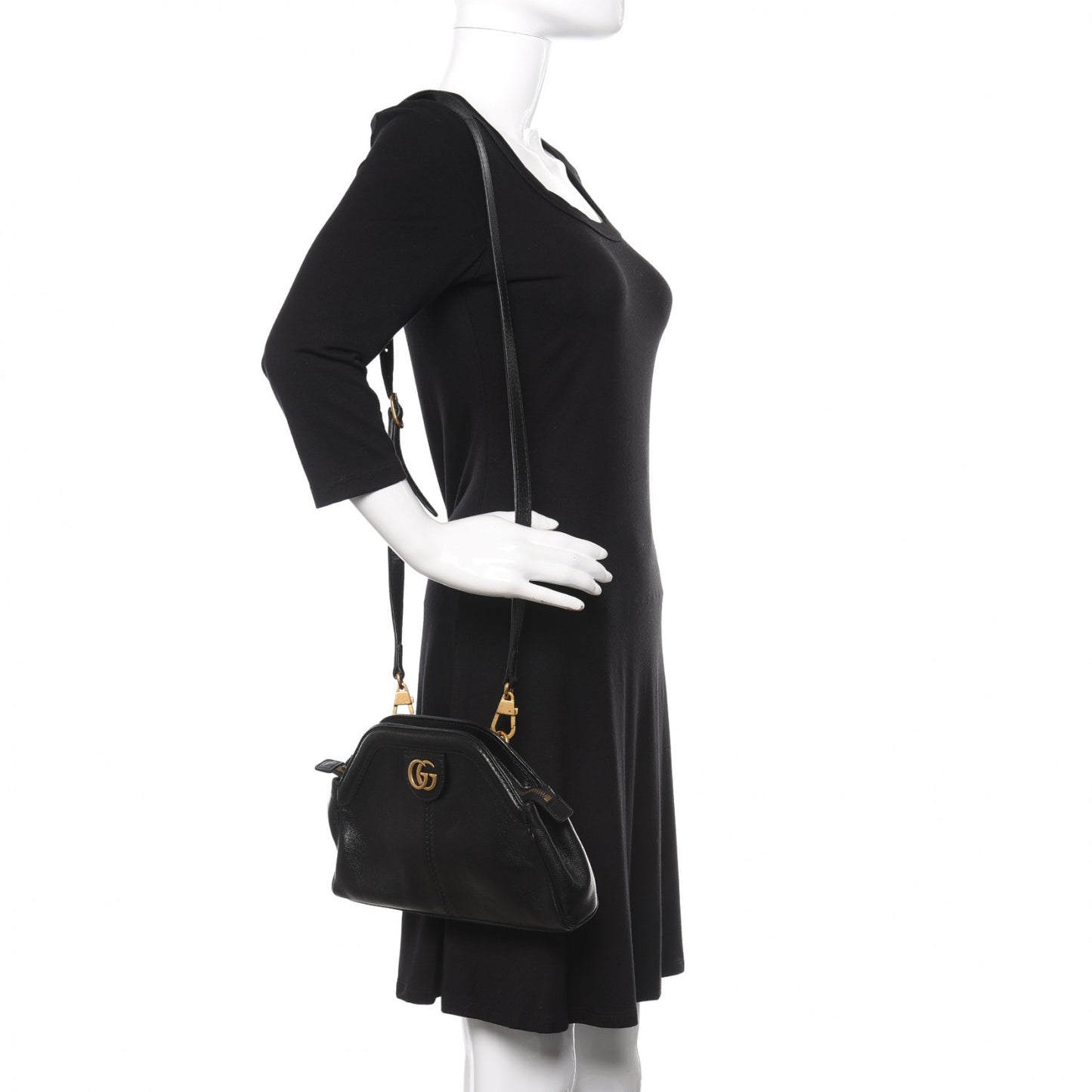 Calfskin Small Re(Belle) Crossbody Bag Black