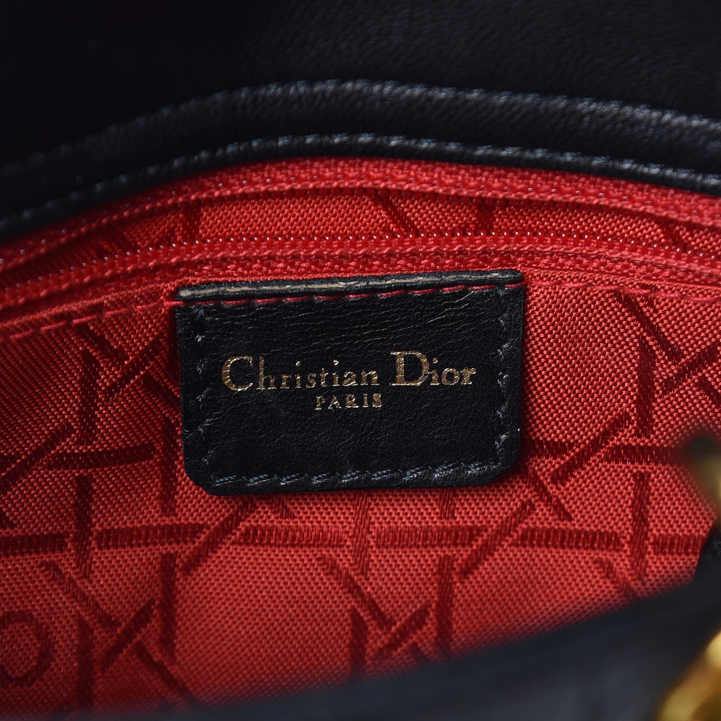 Lambskin Cannage Mini Lady Dior Black