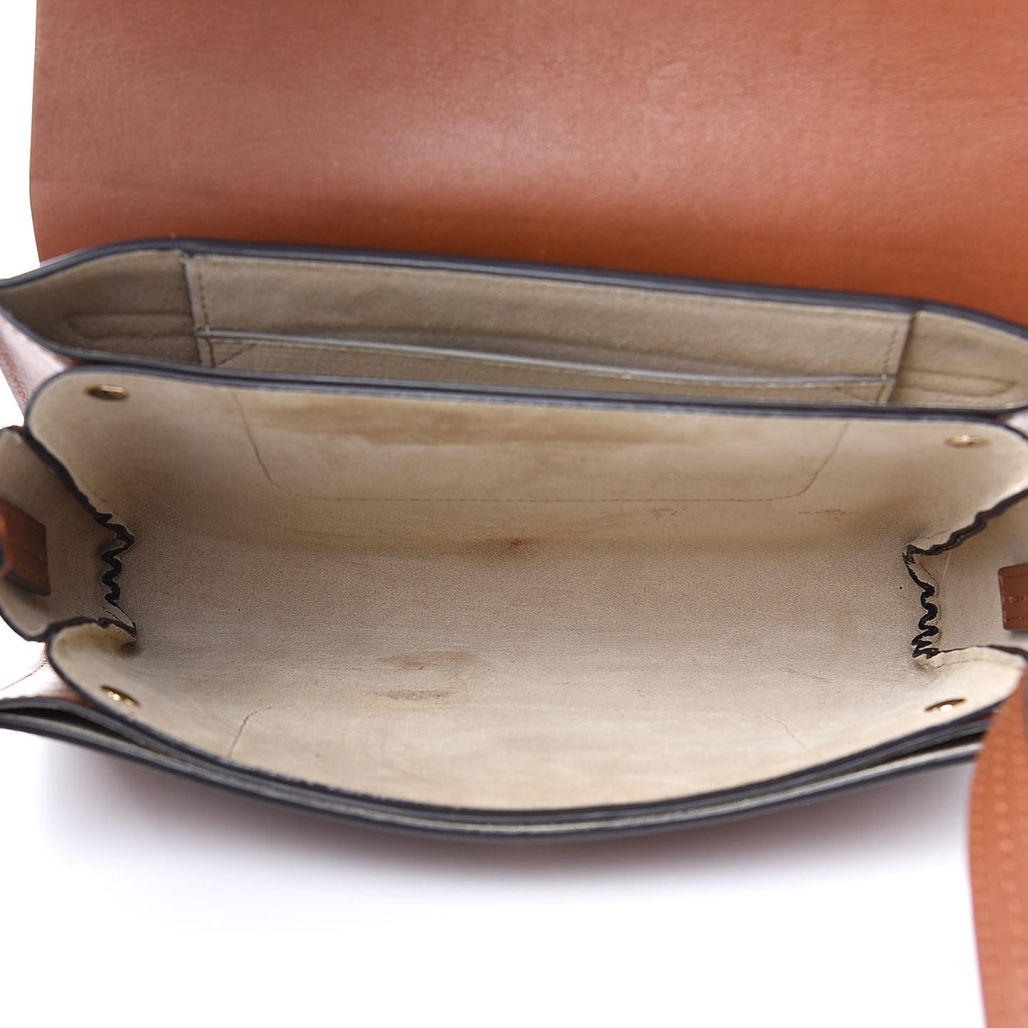 Suede Calfskin Small Faye Shoulder Bag Tobacco