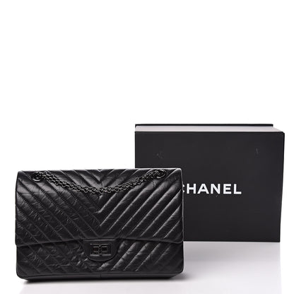 Chanel Aged Calfskin Chevron 2.55 Reissue 226 So Black 11 of 11