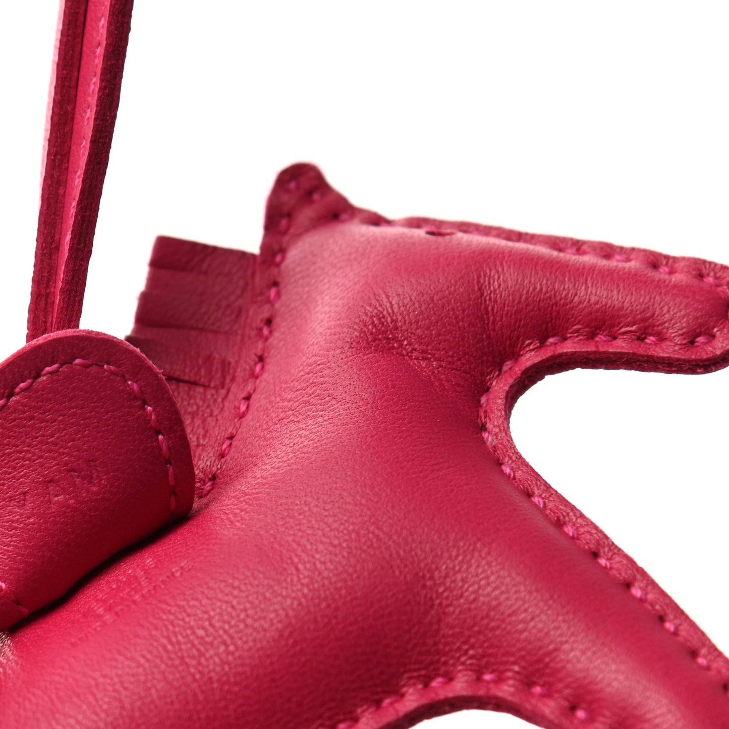 Milo Lambskin Grigri Rodeo Horse Bag Charm PM Rose Mexico