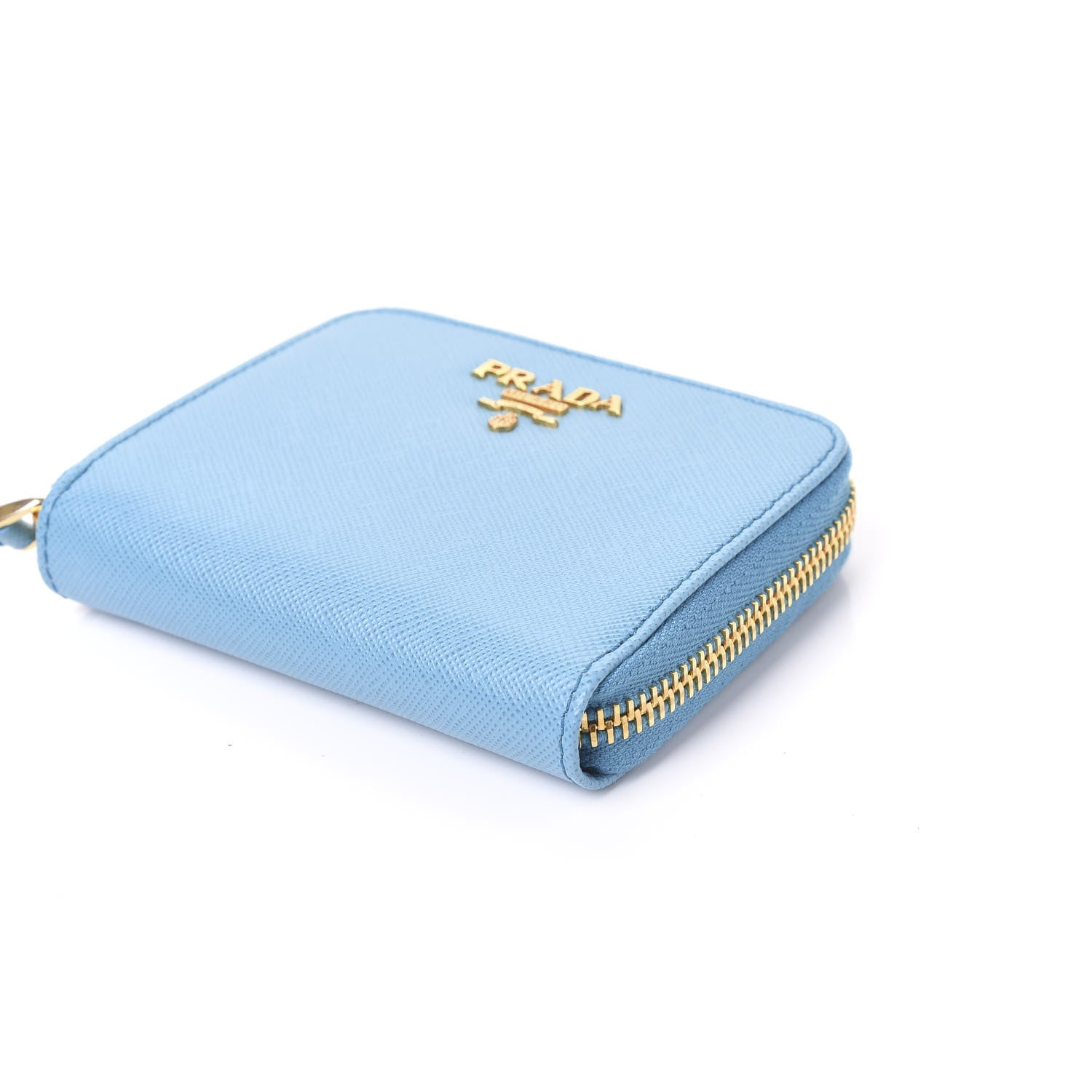 Prada Saffiano Metal Zip Coin Purse Voyage 6 of 9