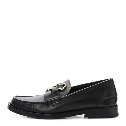 Versace X FENDI Vitello Mens Fendace Mocassino Loafer 6 Black 1 of 8