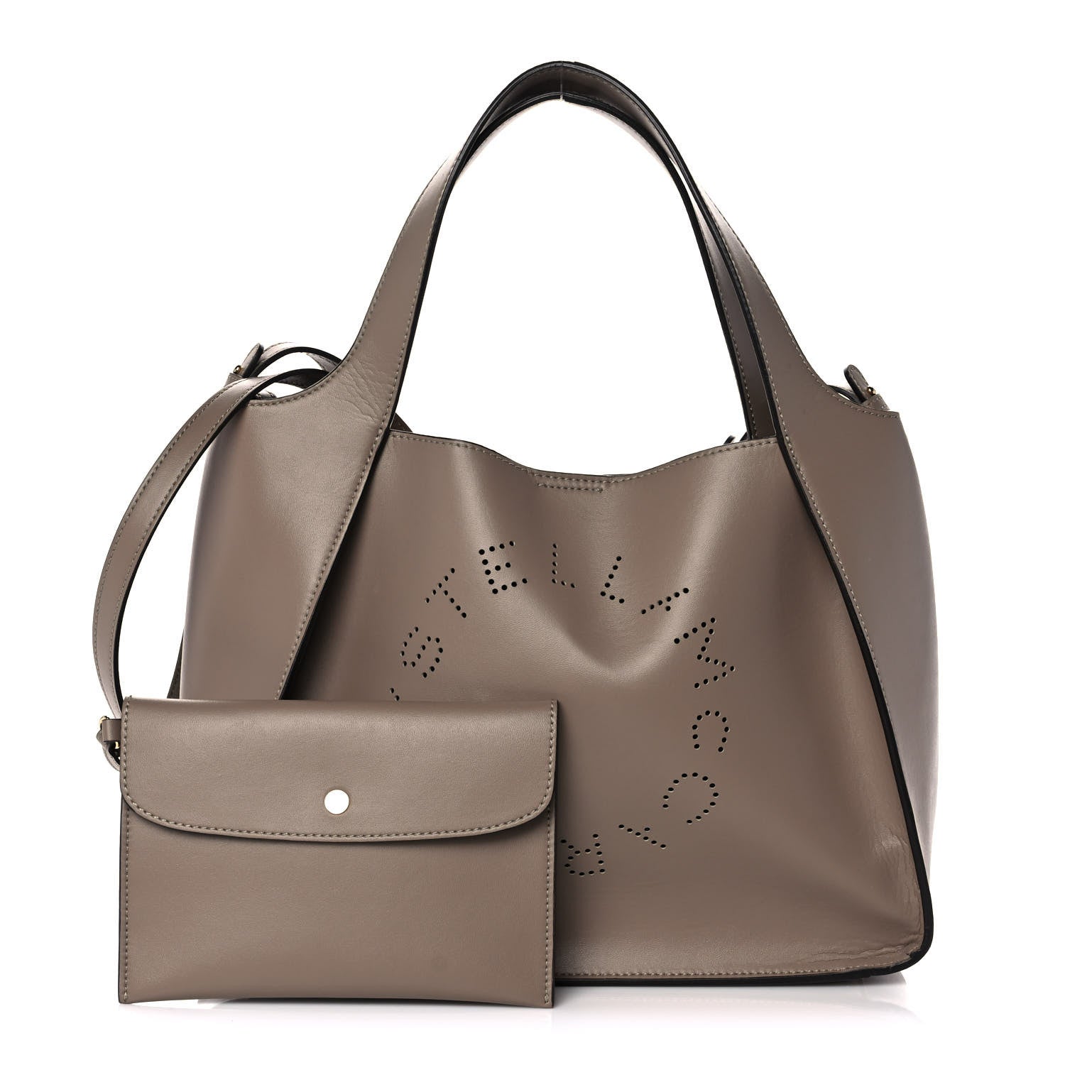 Stella McCartney Eco Alter Nappa East West Perforated Tote Moss 1 of 8