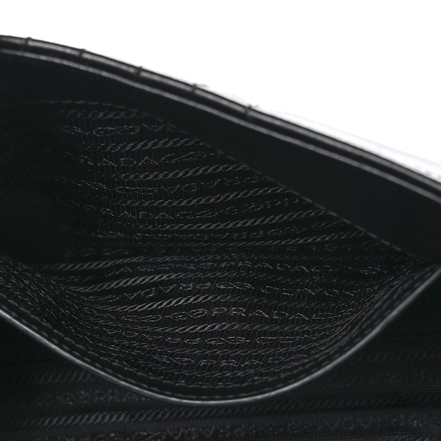 Prada Soft Calfskin Impunture Diagramme Flap Top Handle Bag Black 6 of 10