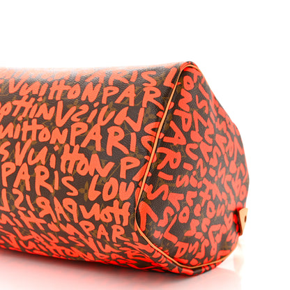 Louis Vuitton Monogram Graffiti Speedy 30 Orange 10 of 10
