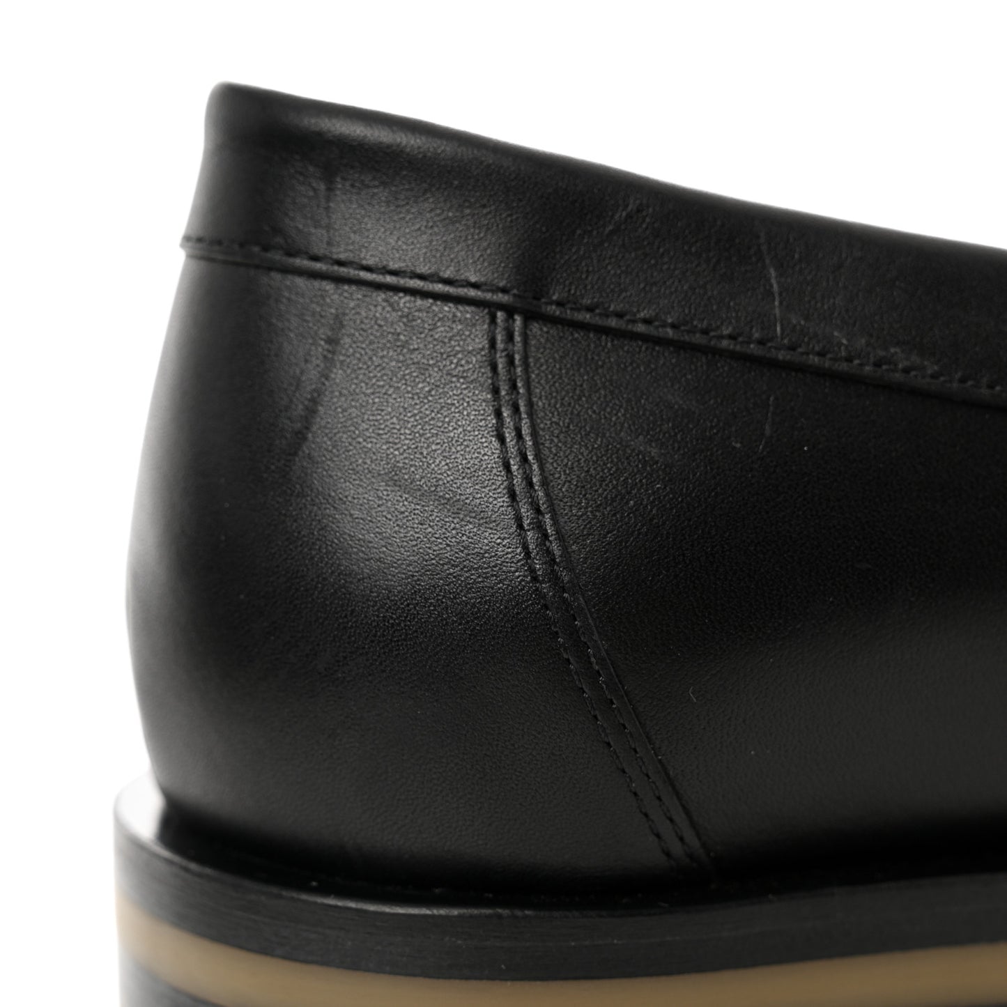 Calfskin Womens Faubourg Loafers 37 Black