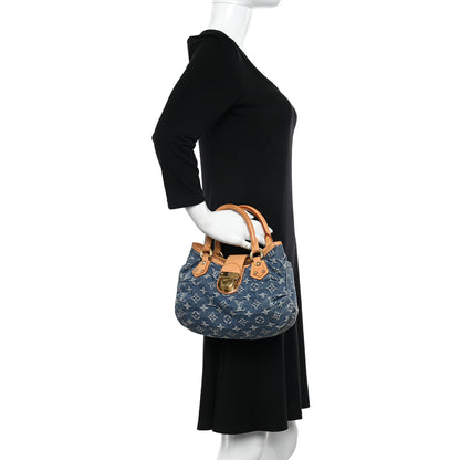 Louis Vuitton Monogram Denim Pleaty Blue 2 of 11