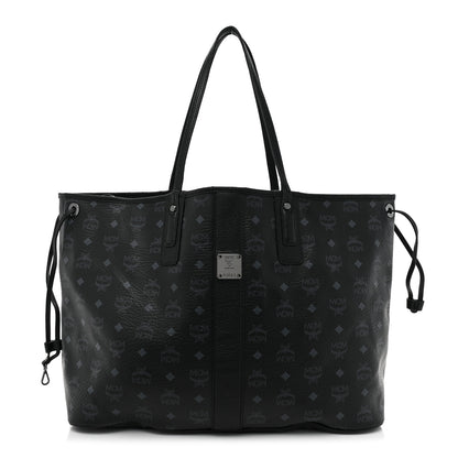 MCM Visetos Large Liz Reversible Shopper Tote Black 1 of 25