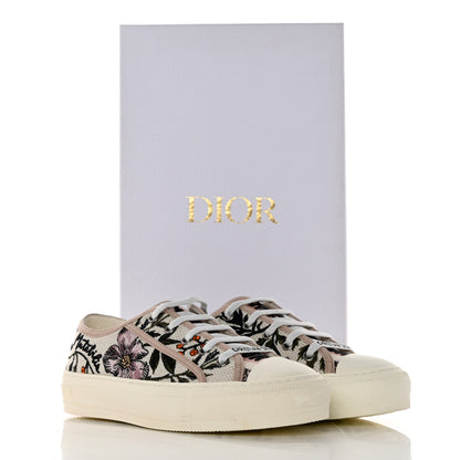 Christian Dior Canvas Rosa Mutabilis Embroidered Womens Walk'N'Dior Low Top Sneakers 36.5 Multicolor 9 of 9
