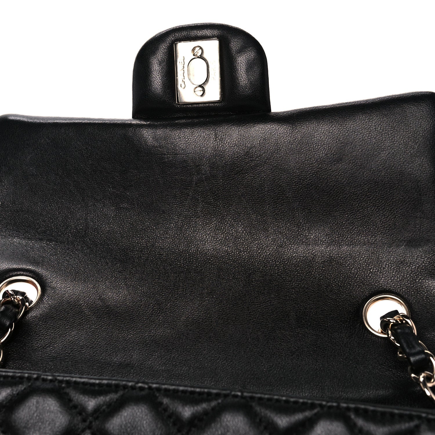 Chanel Lambskin Quilted Mini Rectangular Flap Black 10 of 11