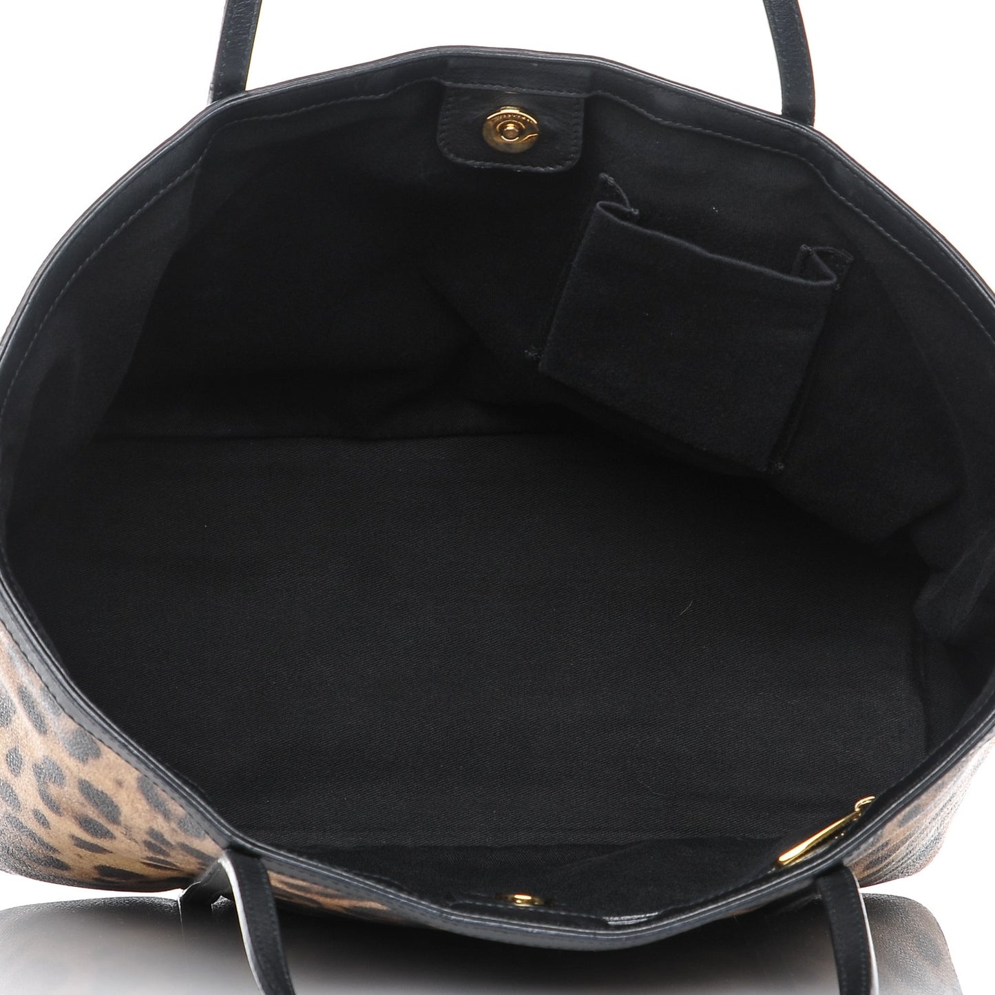 Coated Canvas Leopard Print Miss Escape Tote