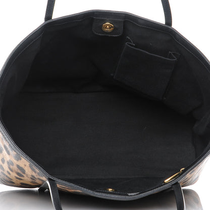 Dolce & Gabbana Coated Canvas Leopard Print Miss Escape Tote 5 of 6