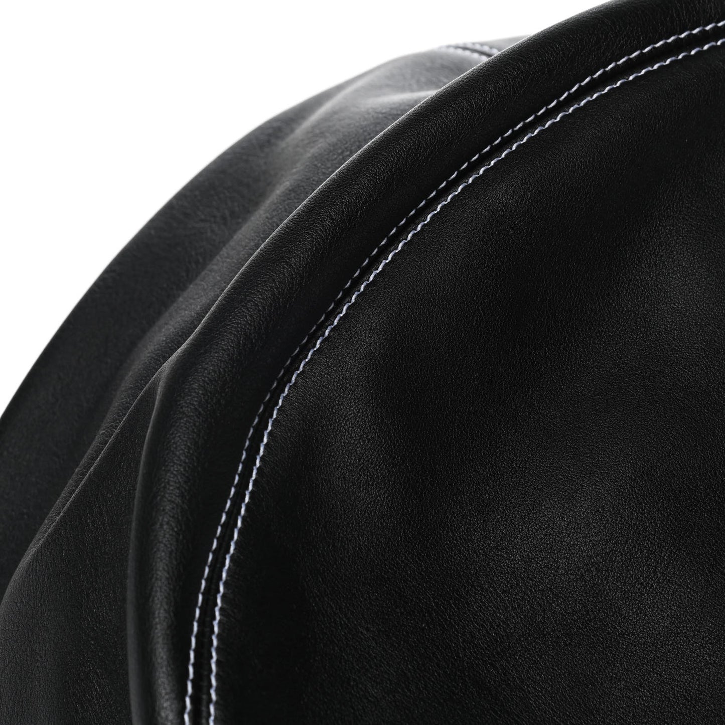 Calfskin Round Air Hobo Large Black