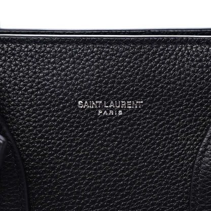 Saint Laurent Grained Calfskin Small Supple Sac De Jour Black 6 of 10