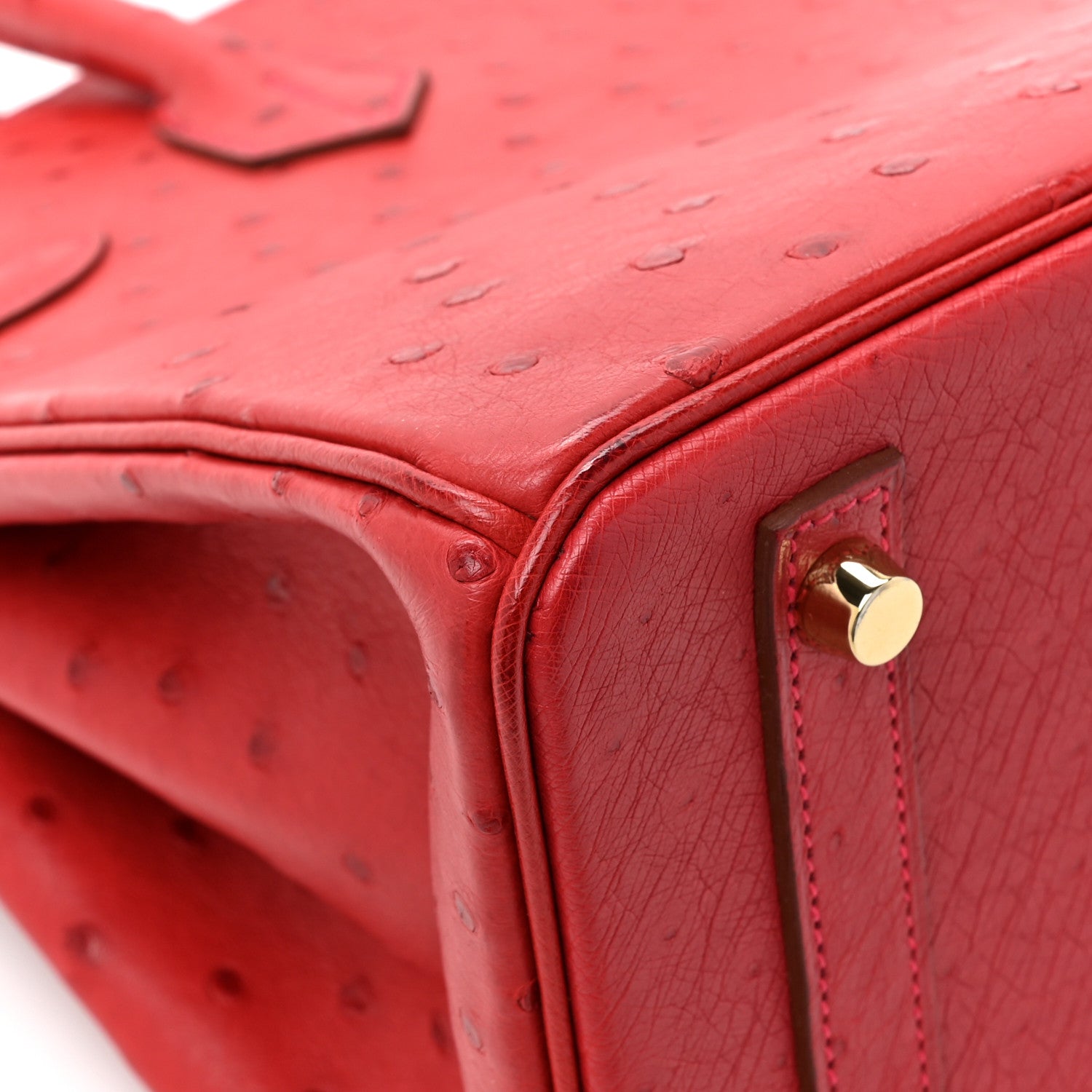 Hermes Ostrich Birkin 30 Rouge Vif 11 of 14
