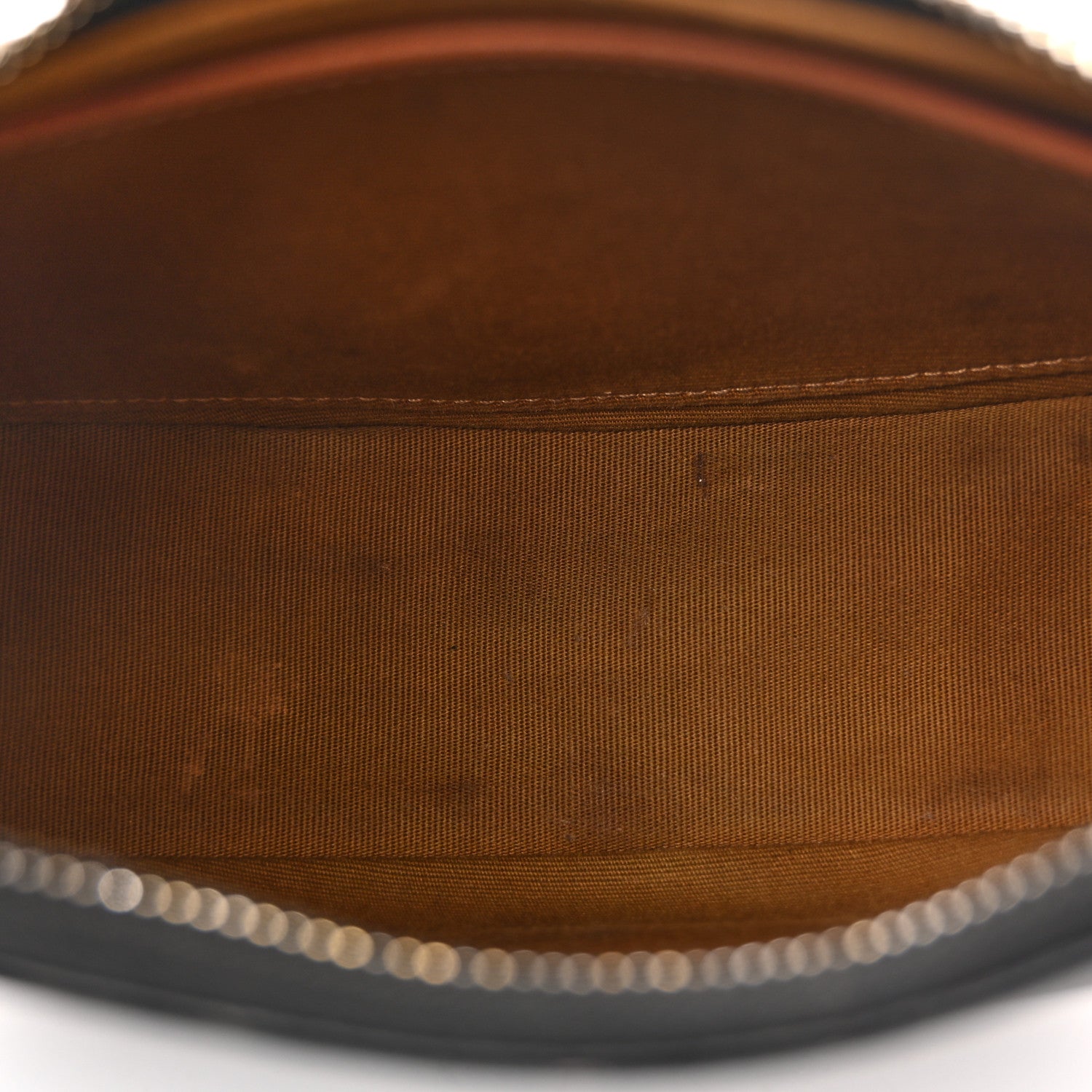 Celine Triomphe Canvas Calfskin Ava Shoulder Bag Tan 5 of 14