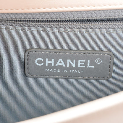 Chanel Calfskin Chevron New Medium Boy Flap Light Pink 6 of 7