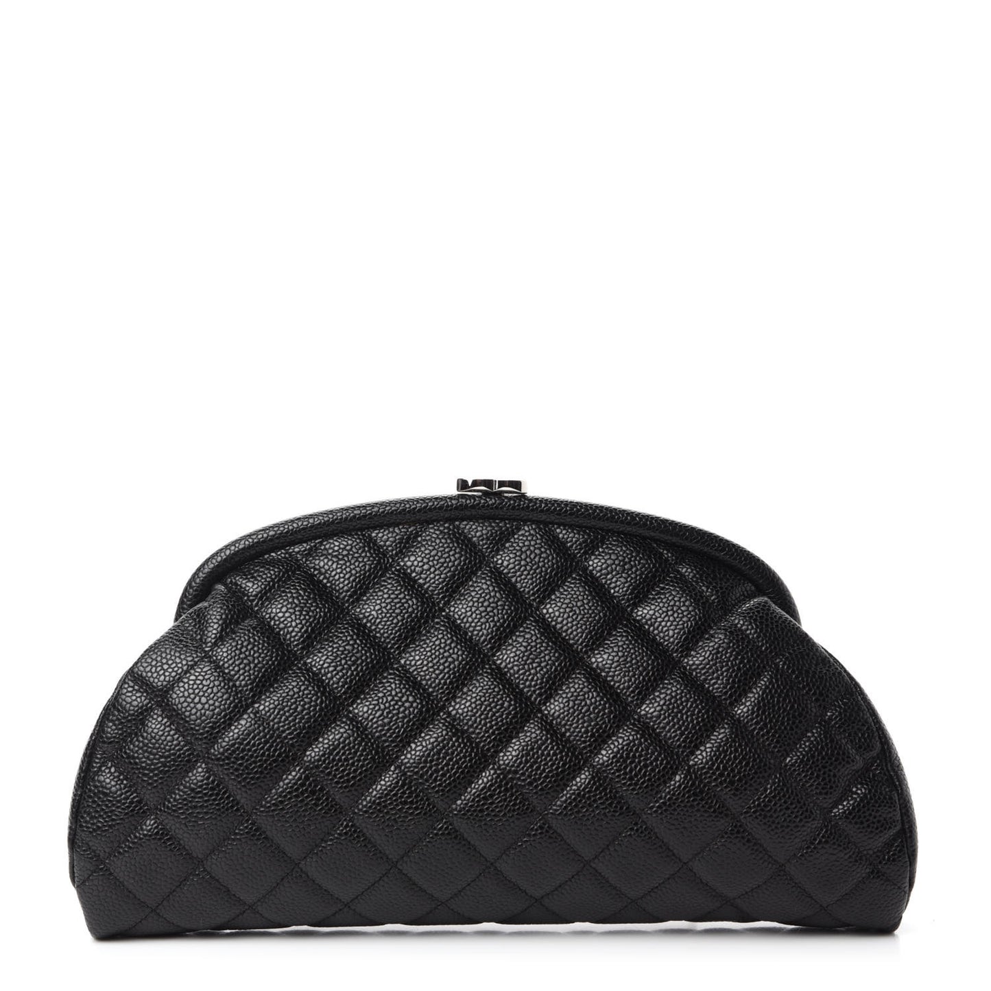 Caviar Quilted Timeless Clutch Black