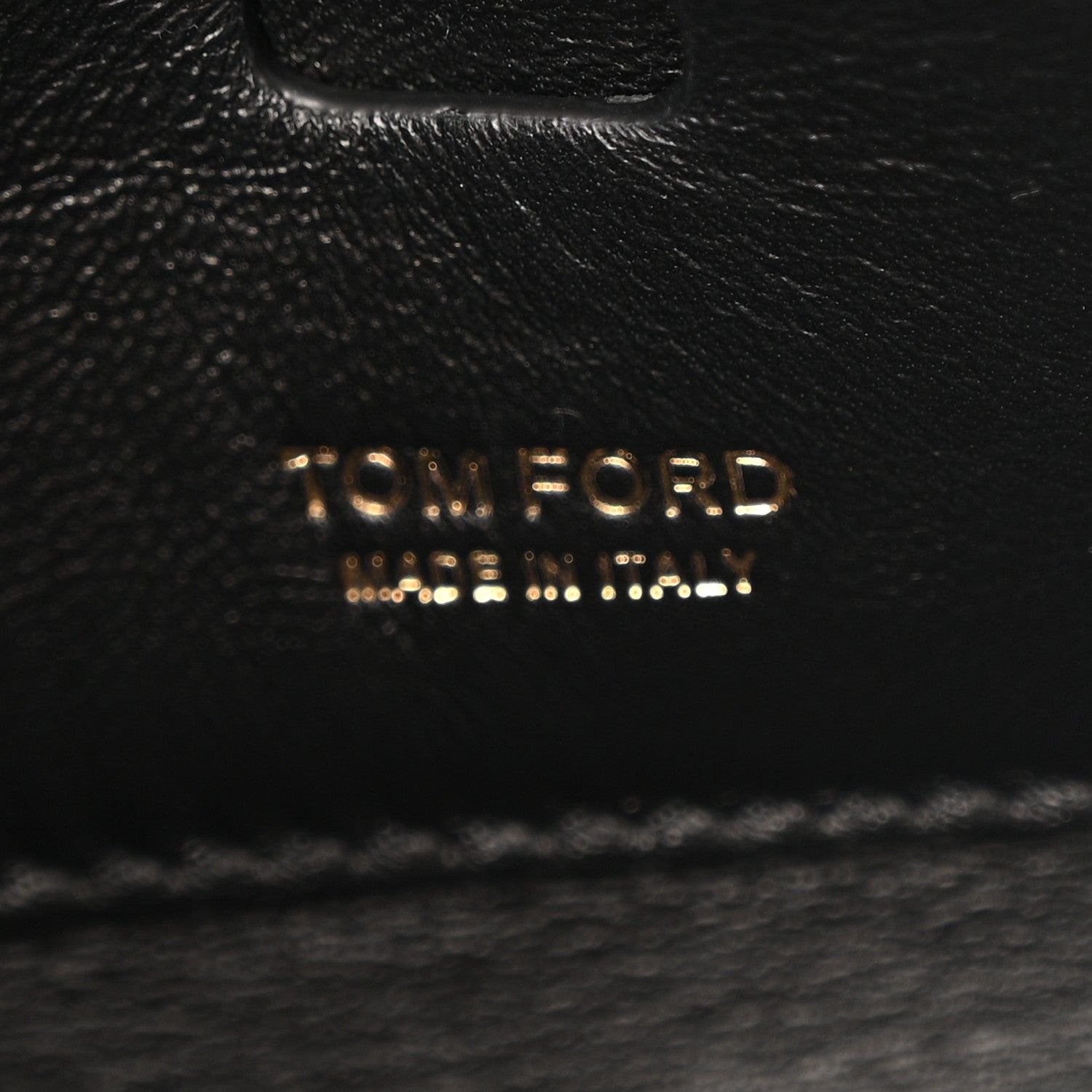 Tom Ford Coated Metallic Denim Mini Label Chain Shoulder Bag Iced Nude 6 of 13