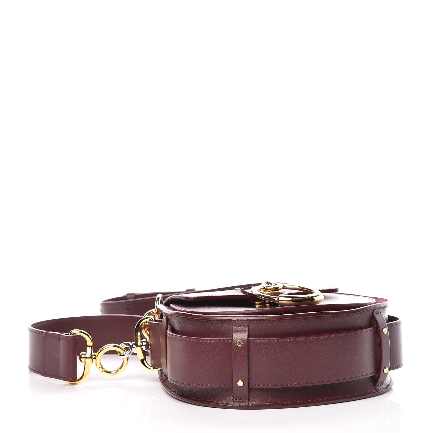 Chloe Calfskin Small Tess Bag Burnt Brown 4 of 12
