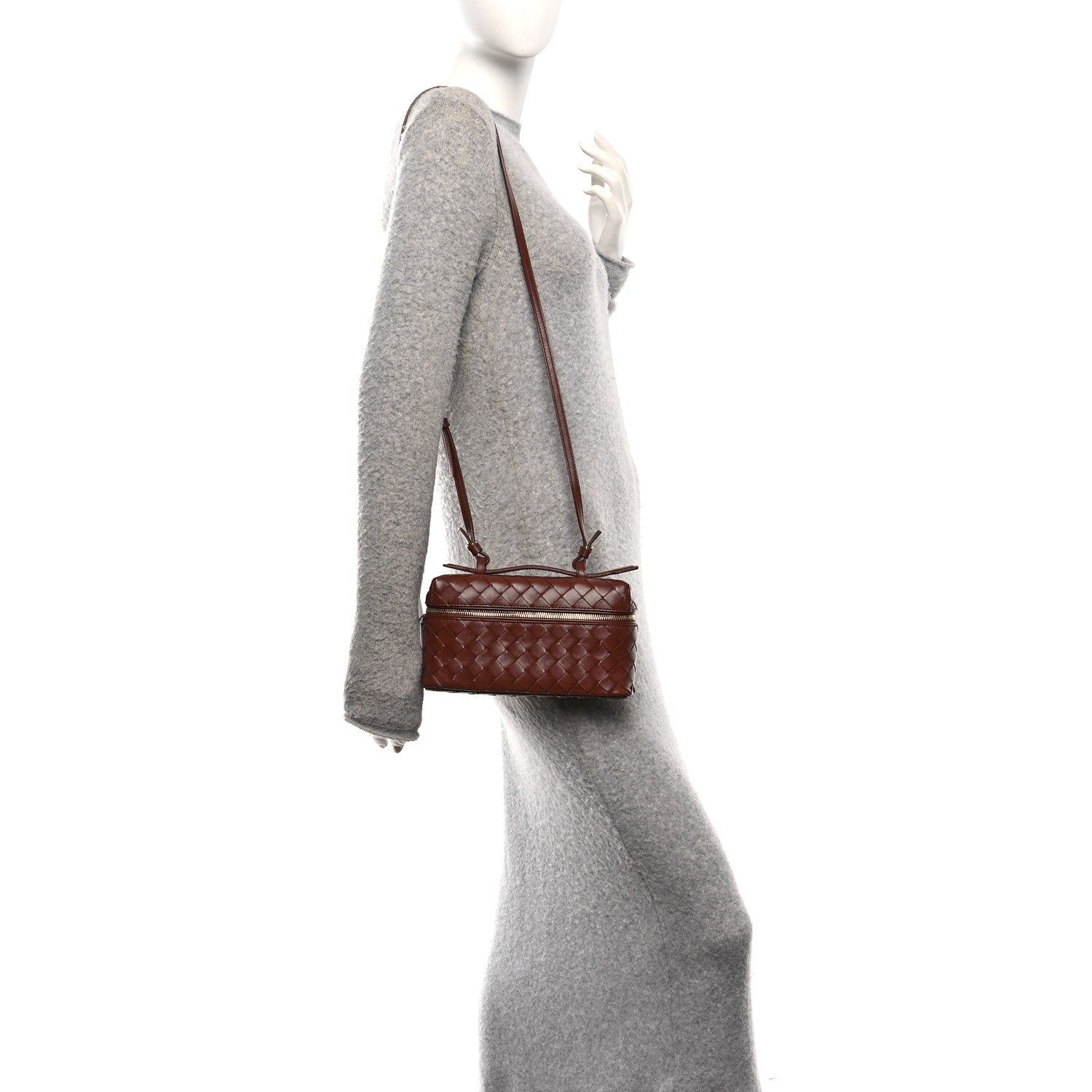Bottega Veneta Nappa Intrecciato Bang Bang Vanity Case Sapele 2 of 11