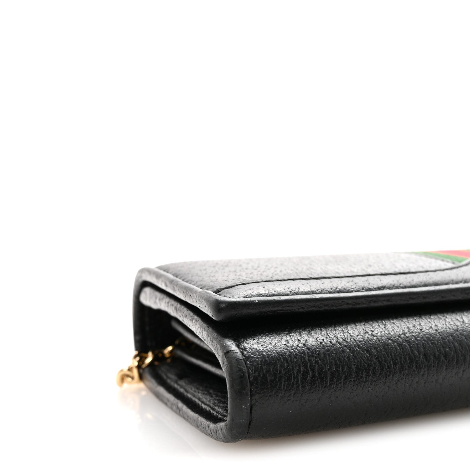 Gucci Dollar Calfskin Web Ophidia Wallet On Chain Black 9 of 10