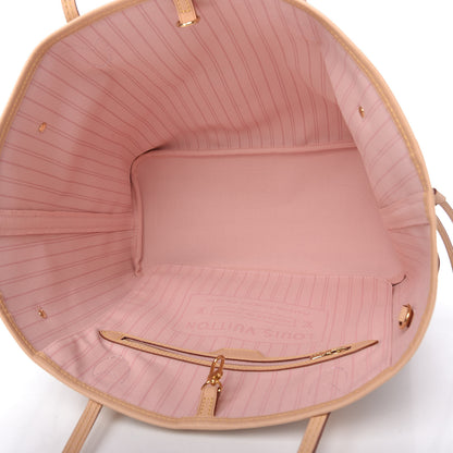 Louis Vuitton Damier Azur Neo Neverfull MM Rose Ballerine 5 of 10