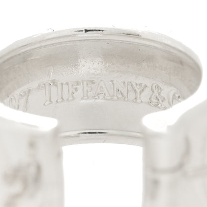 Tiffany Sterling Silver Wide 1837 Hoop Earrings 5 of 6