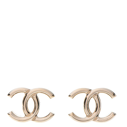 Chanel Metal CC Stud Earrings Gold 1 of 6