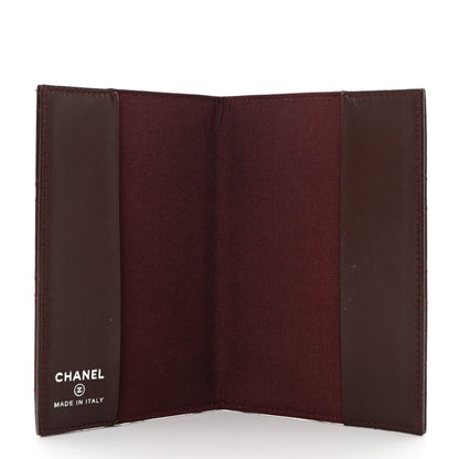 Chanel Travel Wallet Passport Insert Burgundy 5 of 6