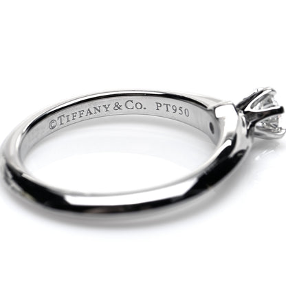 Tiffany Platinum Diamond .20ct Solitaire Engagement Ring 49 5 7 of 8
