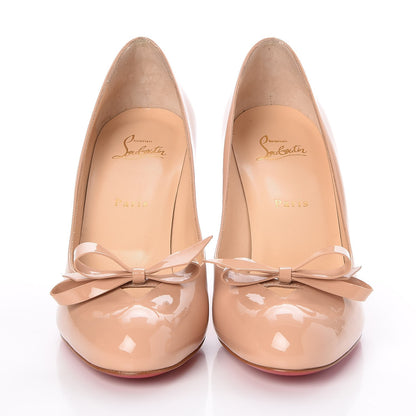 Christian Louboutin Patent Vinodo 85 Pumps 41 Beige 2 of 7