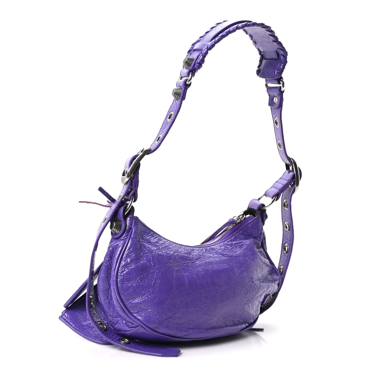 Agneau Arena Le Cagole Shoulder Bag XS Purple