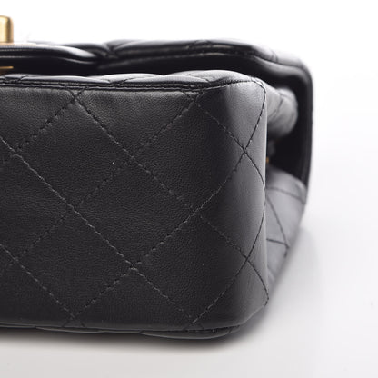 Chanel Lambskin Quilted Mini Square Flap Black 9 of 11