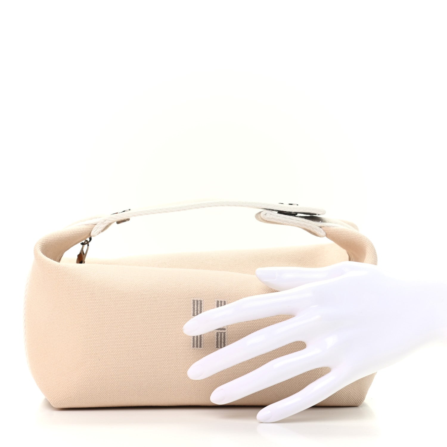 Hermes Canvas Small Bride-A-Brac Pouch Natural 2 of 7