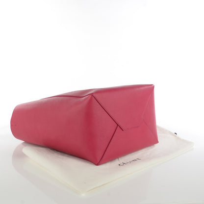 Celine Grained Calfskin Small Horizontal Cabas Phantom Fuchsia 4 of 7