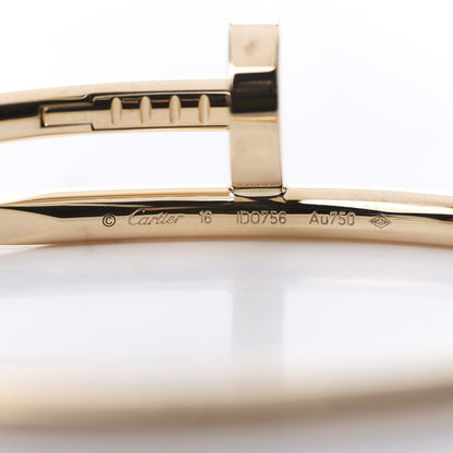 Cartier 18K Yellow Gold Juste Un Clou Bracelet 16 4 of 5