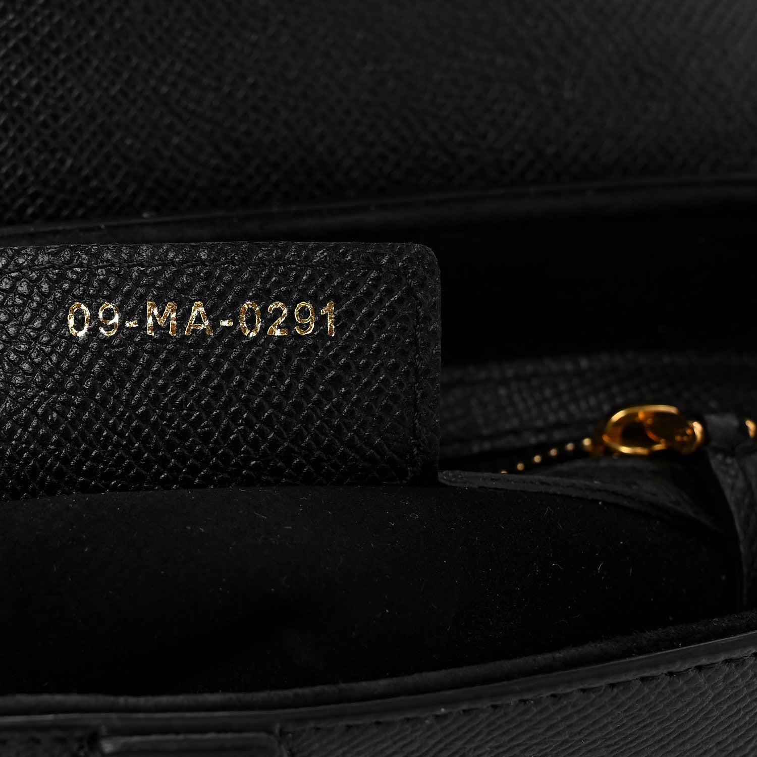 Christian Dior Grained Calfskin Saddle Bag Black 7 of 11