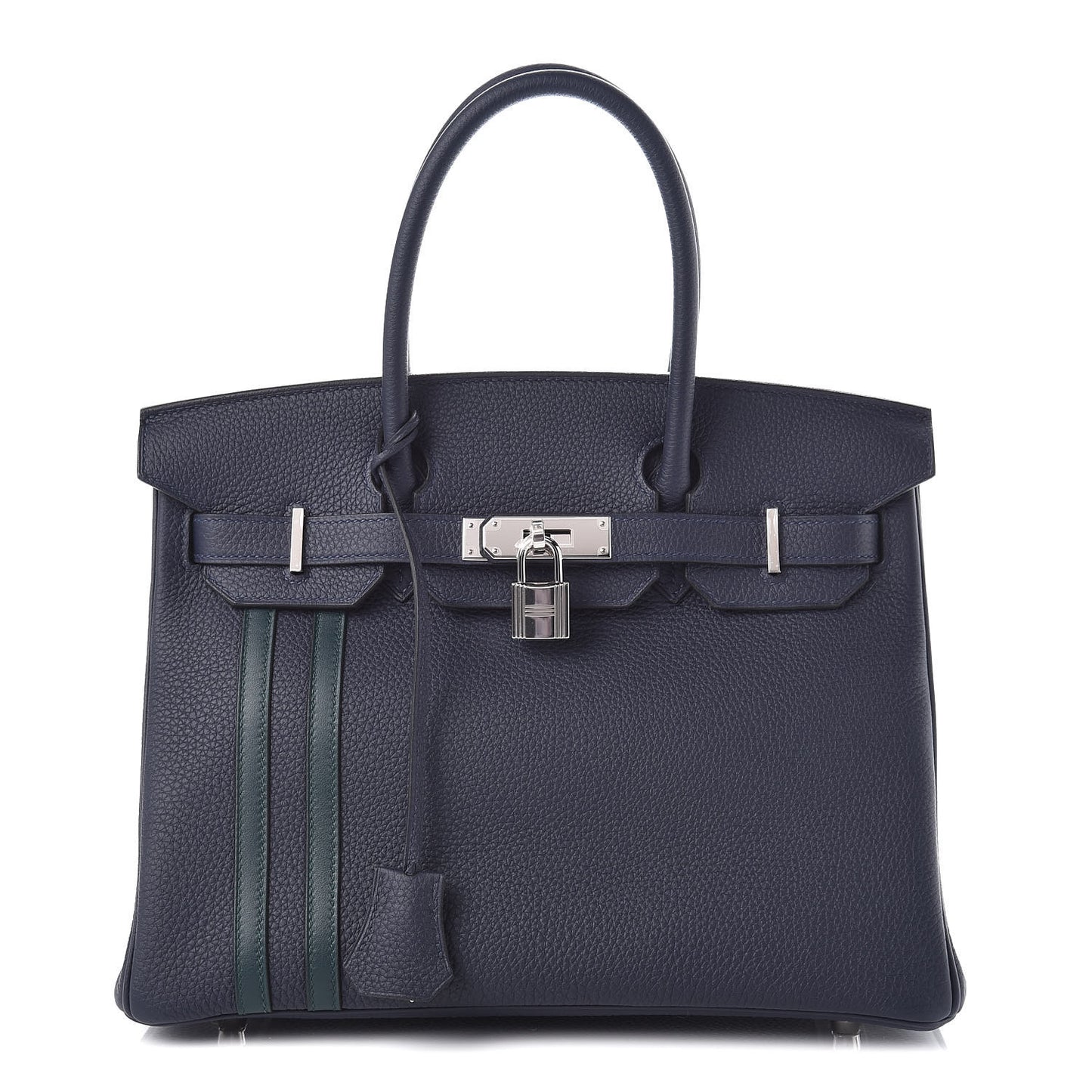 Togo Swift Officier Birkin 30 Bleu Nuit Vert Cypress