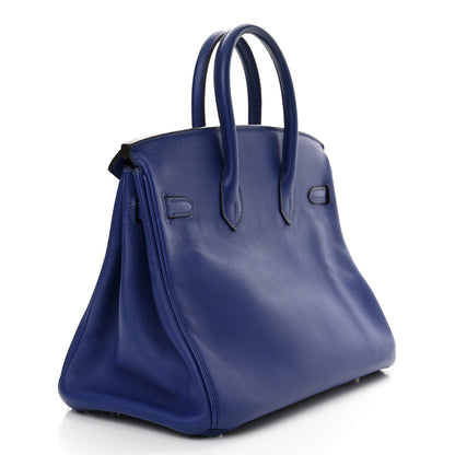 Hermes Swift Birkin 25 Bleu Electrique 3 of 10