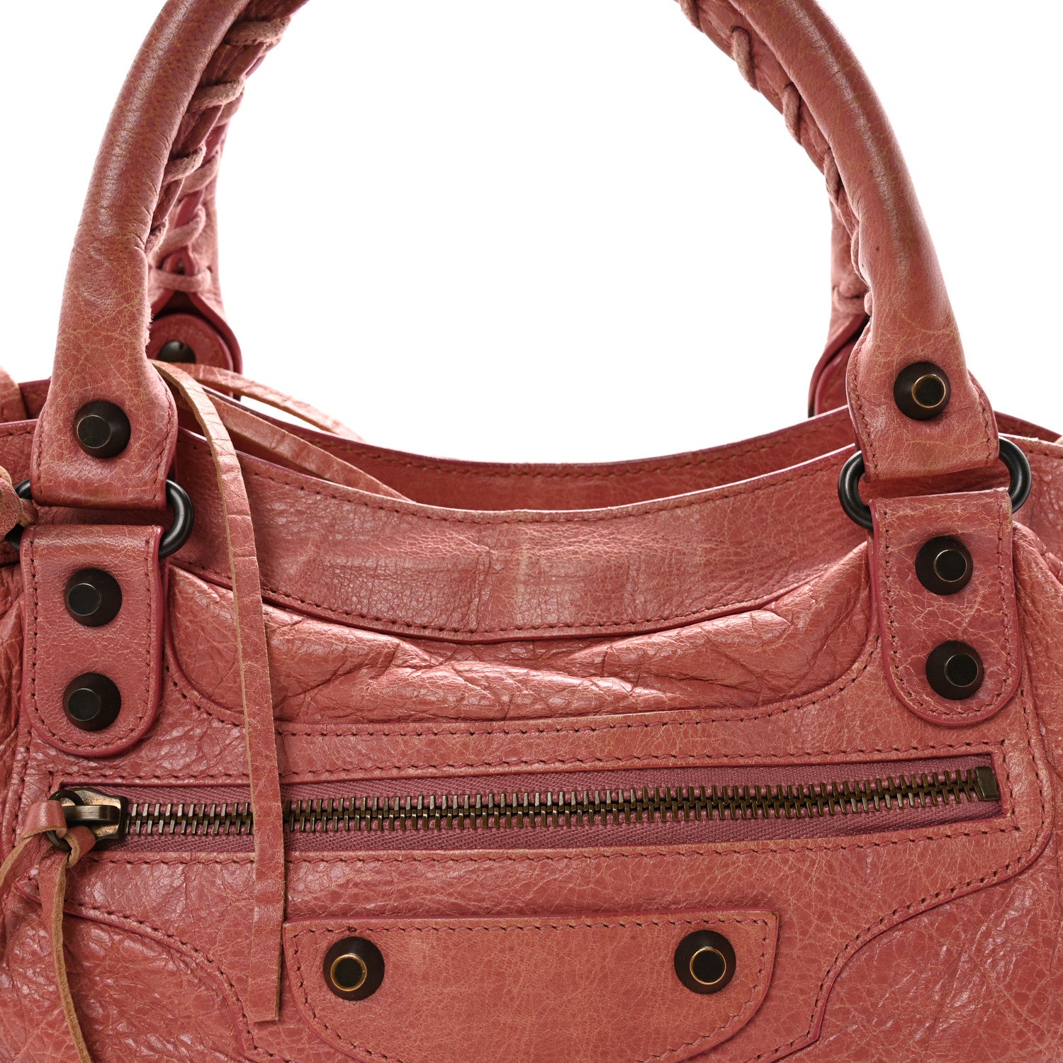 Balenciaga Agneau Classic Hardware Town Rose Bruyere 9 of 11