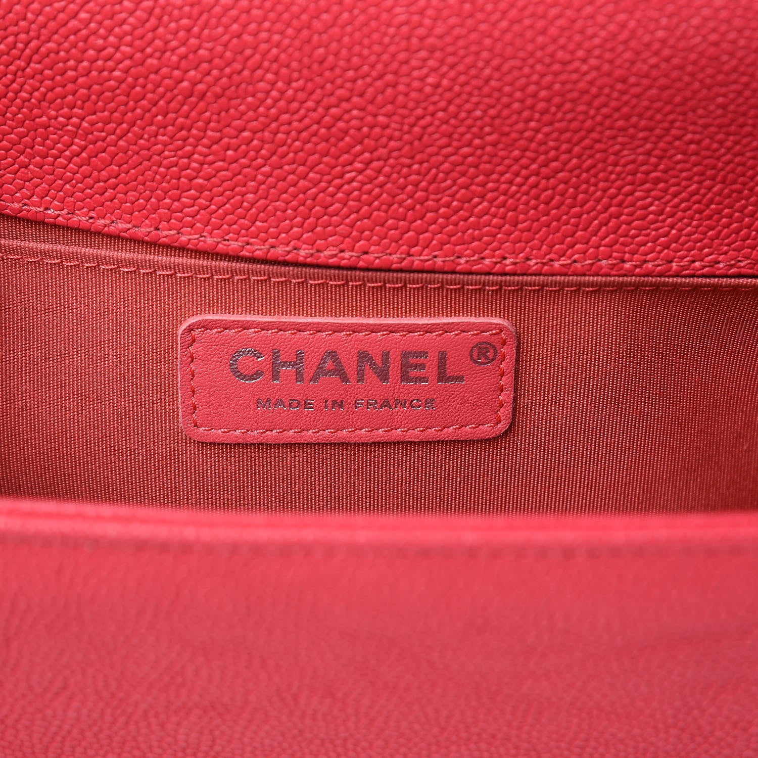 Chanel Caviar Quilted Medium Boy Flap Light Red 6 of 10