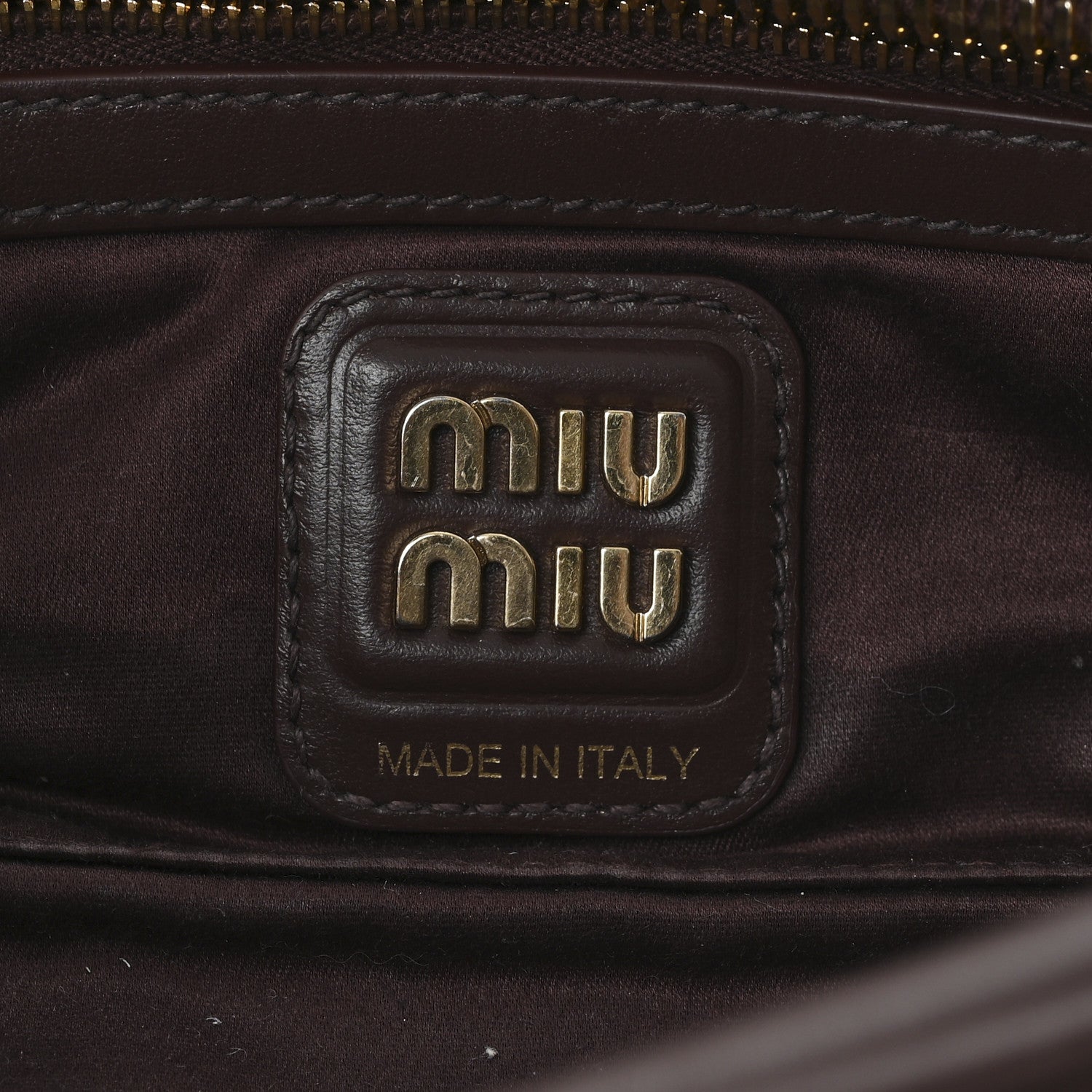 Miu Miu Nappa Small Beau Top Handle Bag Briarwood 6 of 9