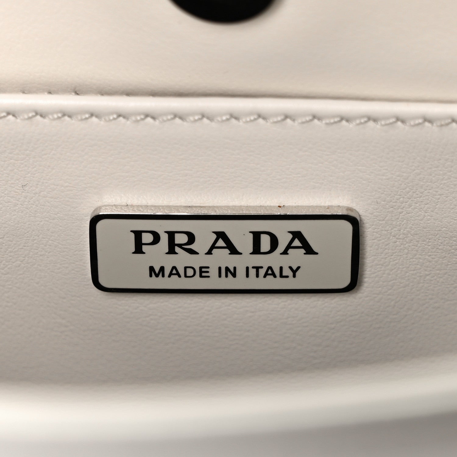 Prada Spazzolato Cleo Shoulder Bag White 6 of 8