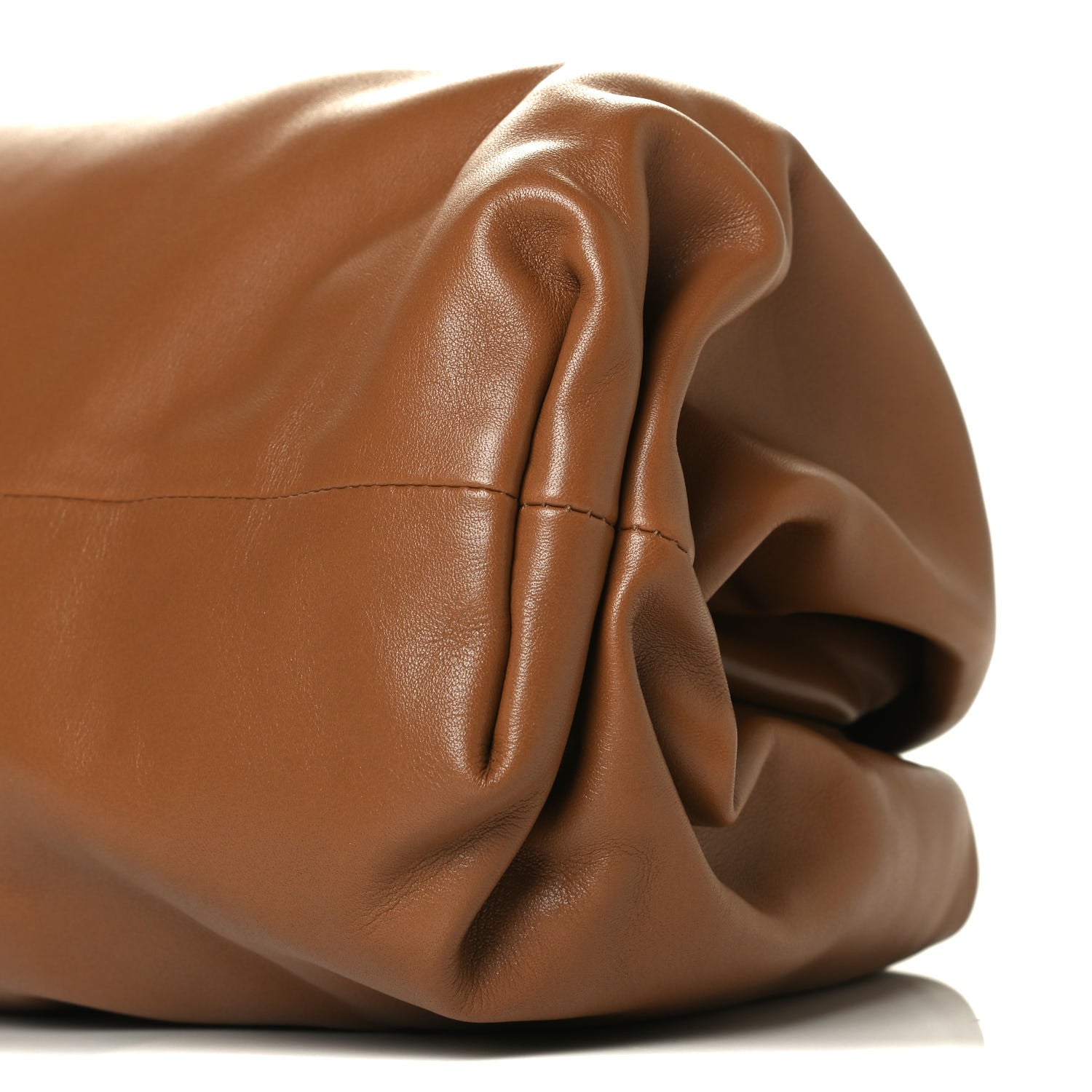 Bottega Veneta Smooth Butter Calf The Pouch Oversized Clutch Cammello 10 of 11
